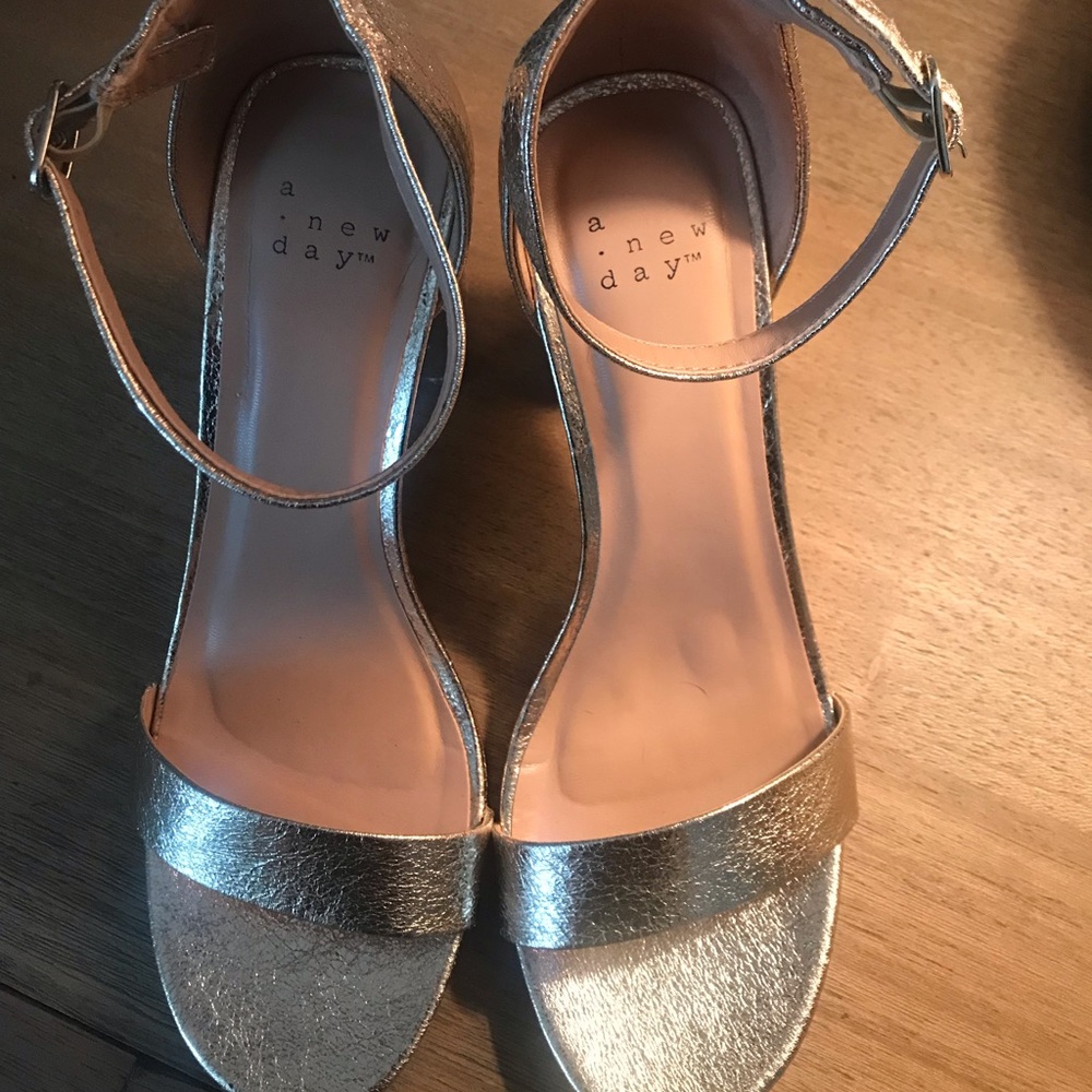 Gold Metallic Heels
